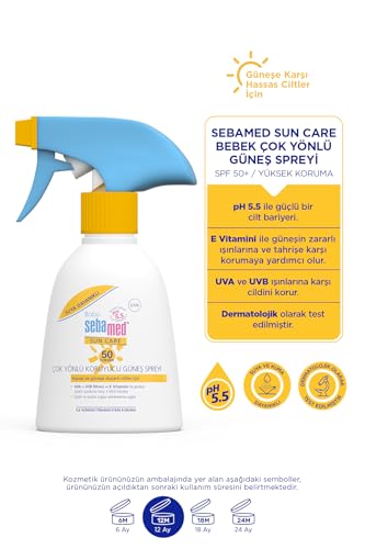 Sebamed Baby SPF 50+%98 UVA Korumalı UVB Filtreli Çok Yönlü Koruyucu Çocuk Güneş Spreyi 200 ml – MegTR