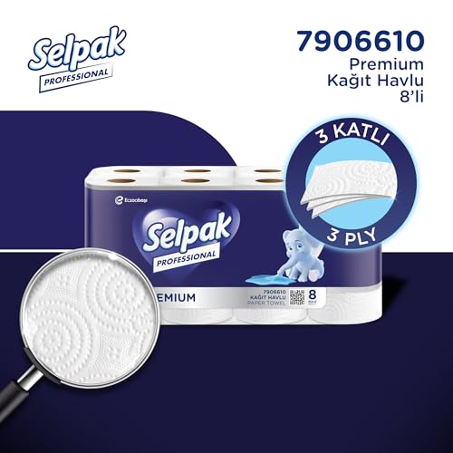 Selpak Professional Premium Havlu Kağıt, 8 Rulo – MegTR