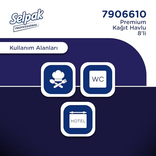 Selpak Professional Premium Havlu Kağıt, 8 Rulo – MegTR
