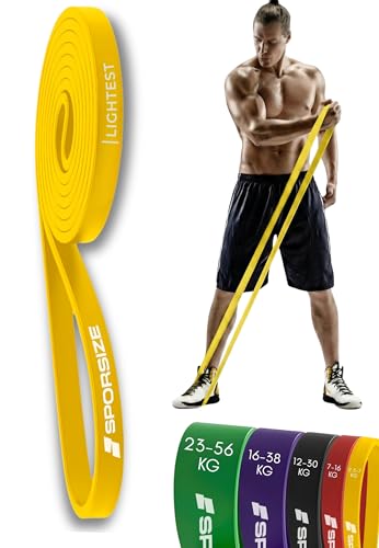 Sporsize Profesyonel Direnç Bandı Tekli Güçlü Lateks Loop Band, Fitness, CrossFit, Pilates ve Ev Egzersizleri için – MegTR