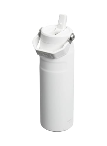 Stanley IceFlow Aerolight Flip Straw 2.0 Pipetli Su Şişesi, Beyaz (Frost), 0.7 Litre – MegTR