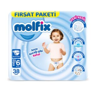 Molfix Extra Large 6 Beden Bebek Bezi, 38 Adet – MegTR