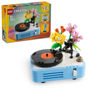 LEGO Creator 3’ü 1 Arada Çiçekli Pikap 31172-8 Yaş ve Üzeri Kız ve Erkek Çocuklar için Radyo ve Mikrofona Dönüşebilen Yaratıcı Oyuncak Yapım Seti, Müzik Oyuncakları Yaratıcı Hediye Fikri (366 Parça) – MegTR