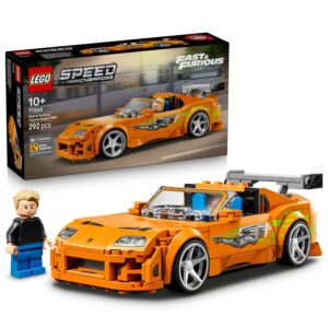 LEGO Speed Champions Hızlı ve Öfkeli Toyota Supra MK4 77260-10 Yaş ve Üzeri Çocuklar için Troy Lee'nin Nuclear Gladiator Grafiği, 4 Özel Jant İçeren Oyuncak Yapım Seti, Hediye Fikri (292 Parça) – MegTR