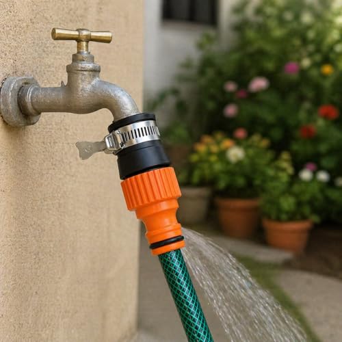 Orret Home Musluk Ucu Hortum Aparatı Kelepçeli Musluk Adaptörü Evrensel Uyumlu Hızlı Bağlantı Bahçe Hortum Bağlantı Aparatı Sızdırmaz Musluk Başlığı – MegTR
