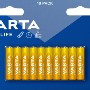 VARTA Longlife AAA Alkalin kalem pil 10'lu paket – MegTR