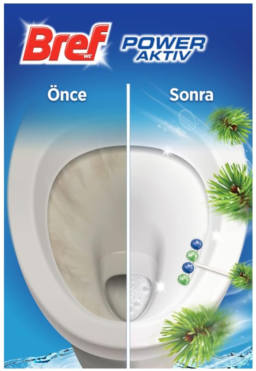 Bref Power Active Çam ve Lavanta Kokulu 4'lü Klozet Bloğu 4 x 50 g, Çam & Lavanta 4 – MegTR