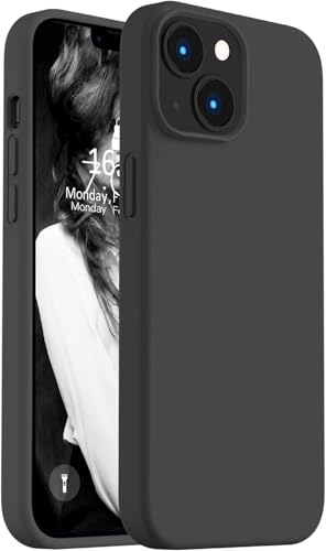 iPhone 13/14 ile Uyumlu İçi Kadife Lansman Silikon Kılıf – Kamera Korumalı, Darbe Emici, Premium Yumuşak Kapak Siyah – MegTR