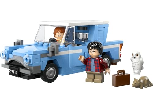 LEGO Harry Potter Uçan Ford Anglia 76424 | 7 Yaş ve Üzeri Çocuklar için Ron Weasley ve Hedwig Minifigürleri İçeren Oyuncak Yapım Seti, Hediye Fikri (165 Parça) – MegTR