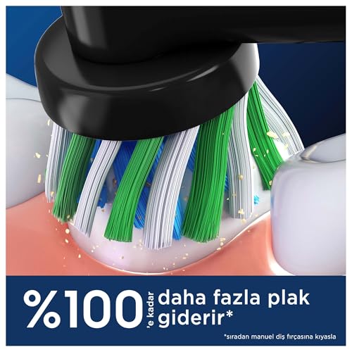 Oral-B Cross Action X-Filament Siyah Şarjlı Diş Fırçası Yedek Başlığı 4 Adet – MegTR