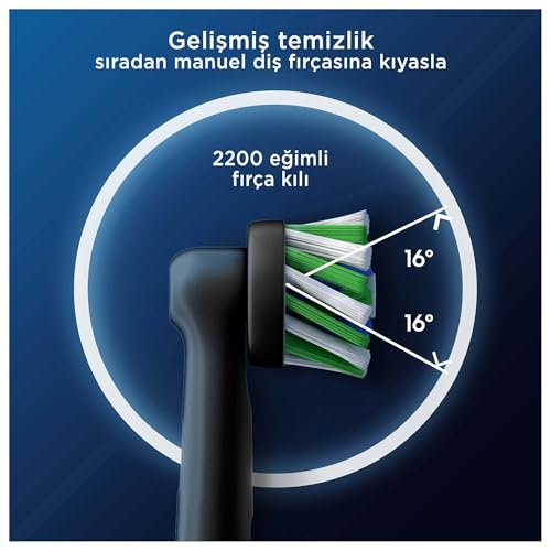 Oral-B Cross Action X-Filament Siyah Şarjlı Diş Fırçası Yedek Başlığı 4 Adet – MegTR