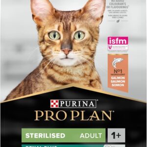Pro Plan Sterilised Kısırlaştırılmış Kediler için Somonlu Kedi Maması, 10 Kg – MegTR