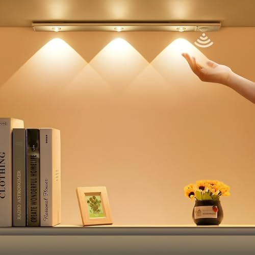Hareket Sensörlü Ledli Gece Lambası, Parlaklık Ayarı Yapılabilir, 3000K-6400K, 3 Mod, Kablosuz, Merdiven,Gardırop ve Dolap İçi Lambası, 3 Renk Modlu Ultra Slim Aydınlatma, USB Şarj Edilebilir Işık – MegTR