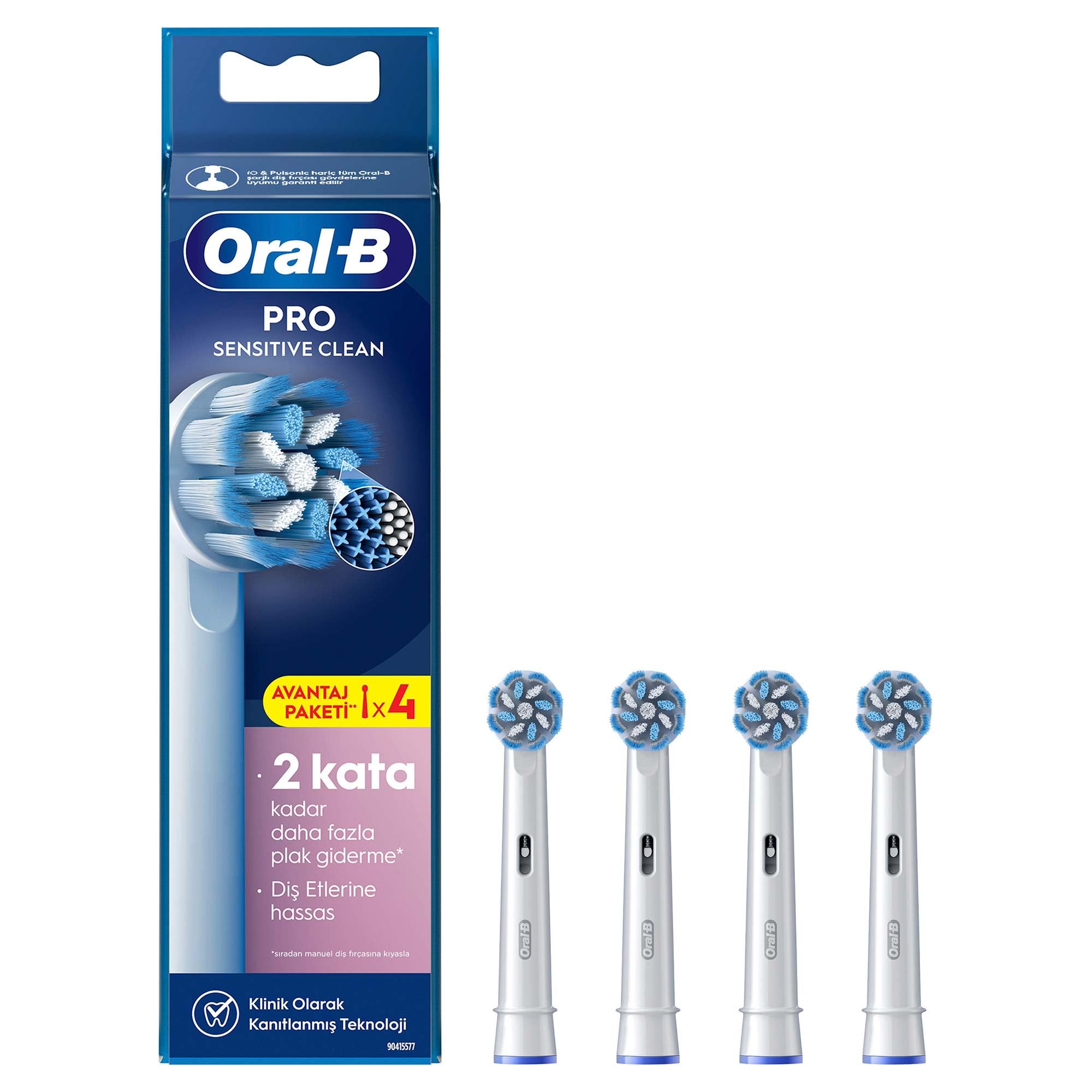 Oral-B Sensitive X-Filament Şarjlı Diş Fırçası Yedek Başlığı 4 Adet – MegTR