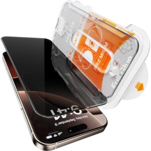 URUCHI iPhone 18 Pro Max / 17 Pro Max İle Uyumlu PREMIUM Gizlilik (Privacy) Ekran Koruyucu 45° Hayalet Görünüm, Kolay Kurulum Hizalama Aparatlı, Darbelere Karşı Ekstra Güçlü ve Toz Bırakmayan – MegTR