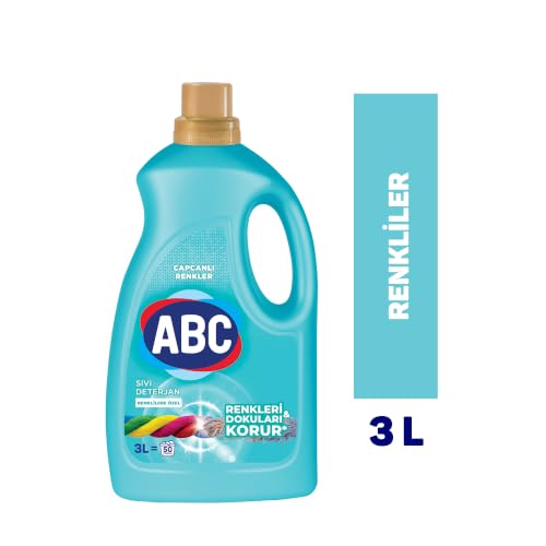 ABC DETERJAN Sıvı Çamaşır Deterjanı Renkliler 3 L – MegTR