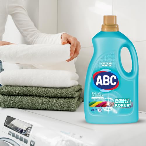 ABC DETERJAN Sıvı Çamaşır Deterjanı Renkliler 3 L – MegTR