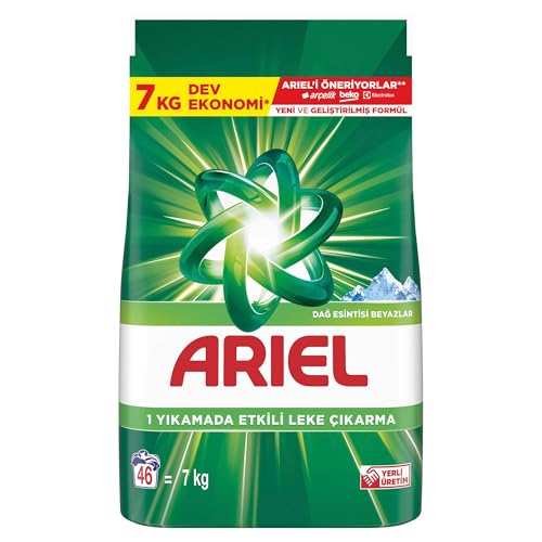 Ariel Dağ Esintisi Beyazlar Toz Çamaşır Deterjanı 7 Kg 46 Yıkama – MegTR