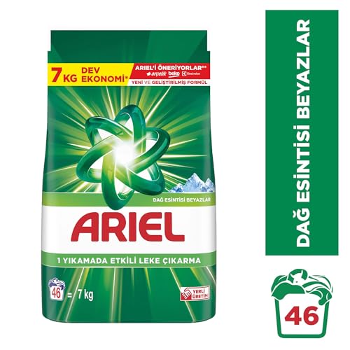 Ariel Dağ Esintisi Beyazlar Toz Çamaşır Deterjanı 7 Kg 46 Yıkama – MegTR
