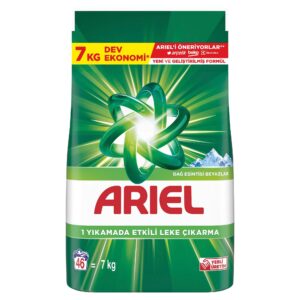 Ariel Dağ Esintisi Beyazlar Toz Çamaşır Deterjanı 7 Kg 46 Yıkama – MegTR