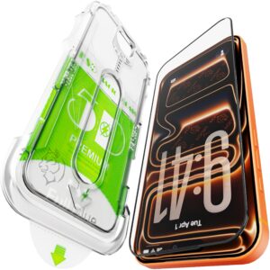 Epro iPhone 18 Pro Max / 17 Pro Max ile Uyumlu Ekran Koruyucu, Ahize Korumalı Toz Önleyici Tam Kaplama, Hizalama Aparatlı Kolay Kurulum, Toz Bırakmayan Uygulama, Darbelere Karşı Ekstra Güçlü Cam – MegTR