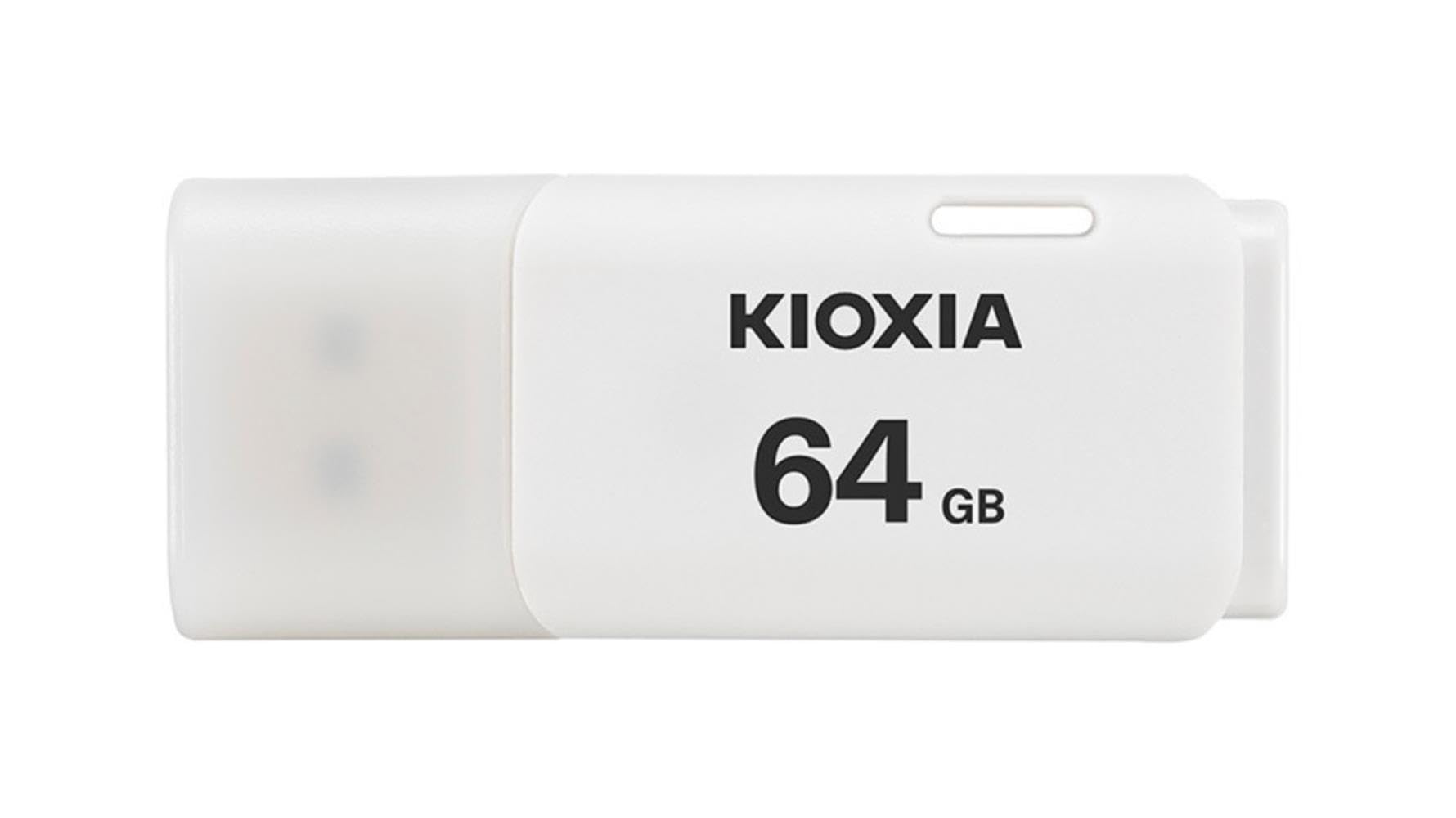 KIOXIA TransMemory U202 64GB USB Bellek – USB 2.0, Beyaz – MegTR