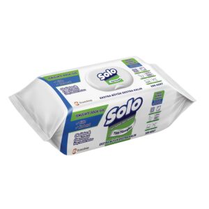SOLO Yüzey Temizleme Mendili Doğal Güç Okaliptus & Çam, 100 Yaprak – MegTR