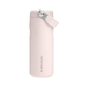 STANLEY IceFlow™ Aerolight™ Flip Straw 2.0 Pipetli Termos Su Şişesi 0.47 Litre – Pembe Kuvars (Rose Quartz) | Paslanmaz Çelik – MegTR